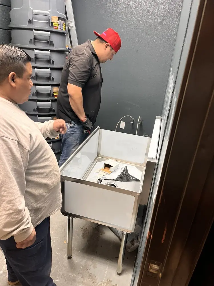 Commercial plumbing and sink installation in Crows Bluff